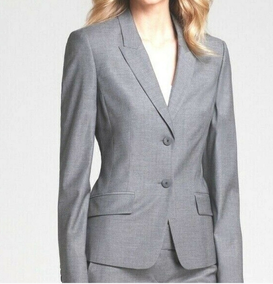 Hugo Boss Jackets & Blazers - Hugo Boss wool blend gray marled blazer